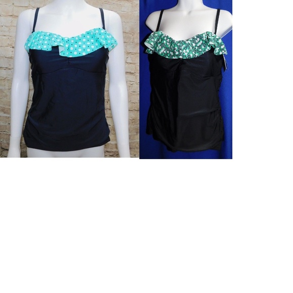croft & barrow Other - 2 NWT Swim Tops Tankini Size 10 Croft & Barrow